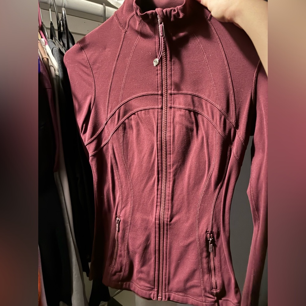 Lululemon Athletica Maroon Utility Jacket